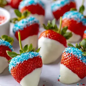 White Chocolate Dipped Strawberries