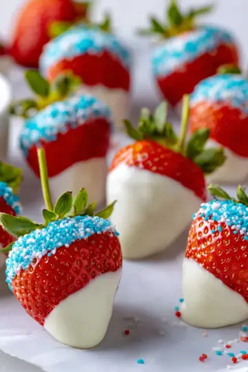 White Chocolate Dipped Strawberries
