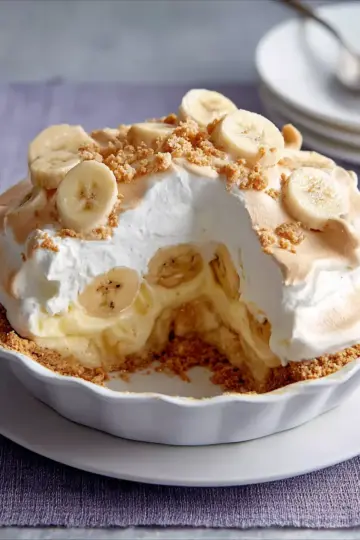 Homemade Banana Pudding Pie