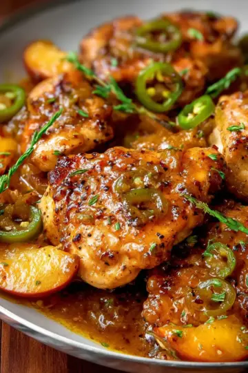 Jalapeno Peach Chicken