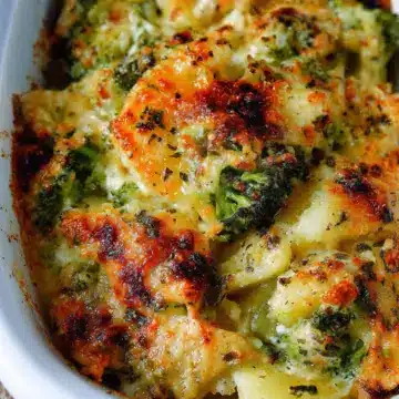 Cheesy Broccoli and Potato Bake
