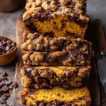 Pumpkin Chocolate Chip Streusel Bread