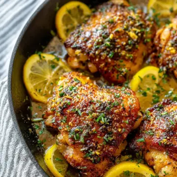Easy Lemon Garlic Butter Chicken Thighs Recipe