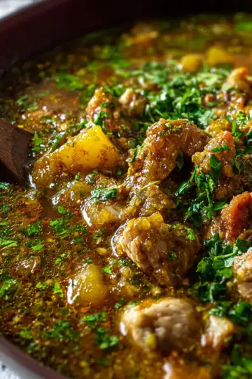 Green Chili Stew with Pork