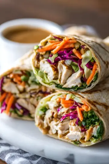 Peanut Chicken Wrap Recipe