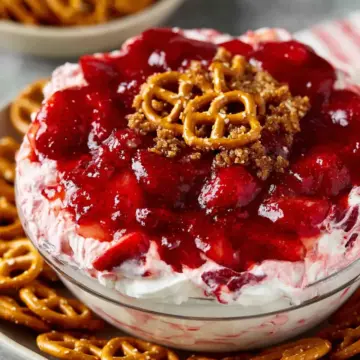 Strawberry Pretzel Salad Dip