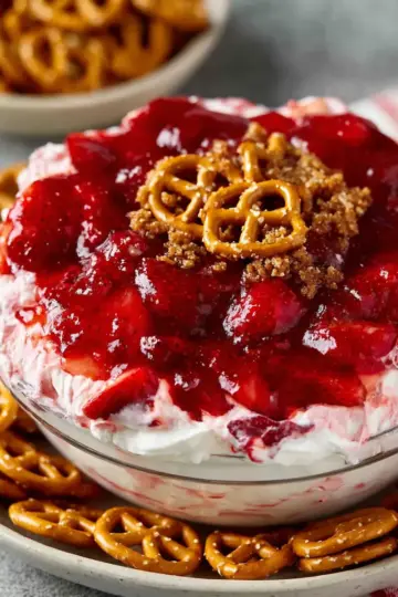 Strawberry Pretzel Salad Dip