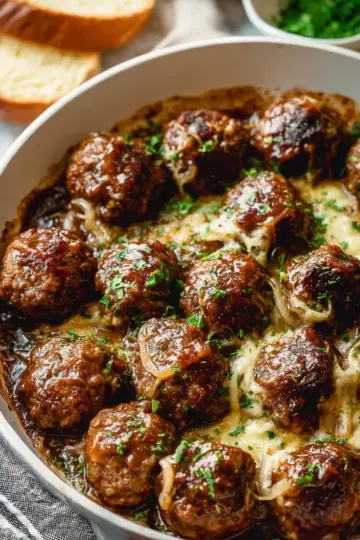 French Onion Meatballs Recipe