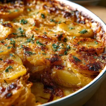 French Onion Potatoes au Gratin