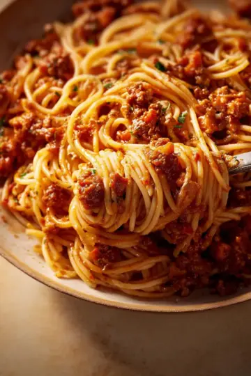 Easy spaghetti bolognese