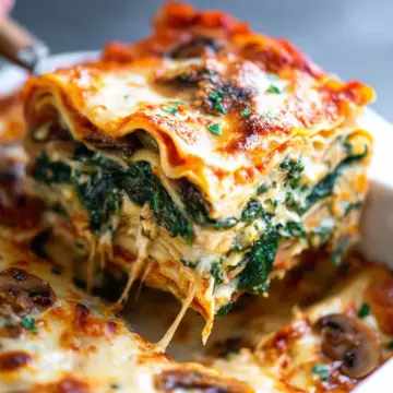 Spinach Mushroom Lasagna