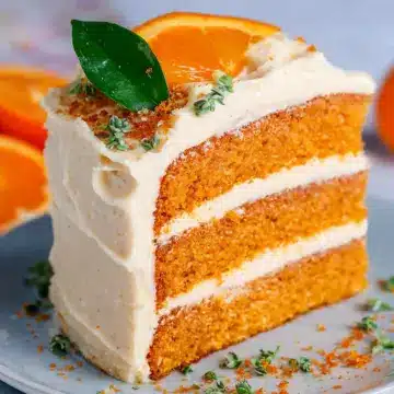 Orange Cake with Zesty Cream Cheese Frosting