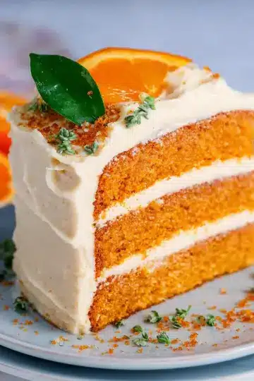 Orange Cake with Zesty Cream Cheese Frosting