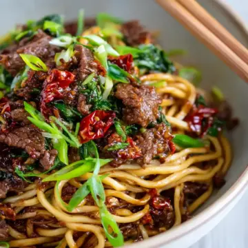 Caramelised Sticky Beef Noodles