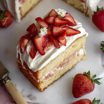 Strawberry Vanilla Cake