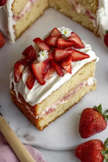 Strawberry Vanilla Cake