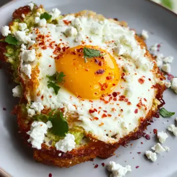 Viral fried egg with feta