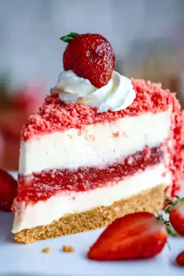 Strawberry Crunch Cheesecake