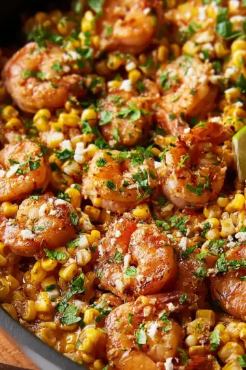 Shrimp Street Corn Skillet
