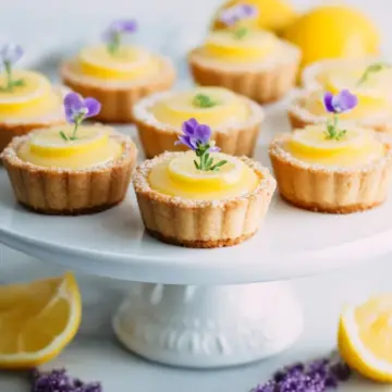 Ridiculously Easy Lemon Curd Shortbread Tarts