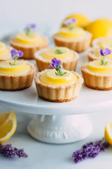 Ridiculously Easy Lemon Curd Shortbread Tarts