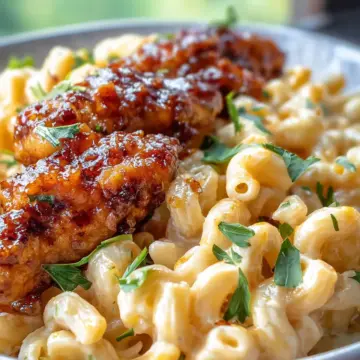 Copycat Applebee’s Honey Pepper Chicken Mac and Cheese
