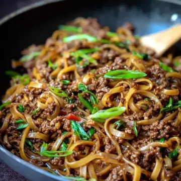 Mongolian Ground Beef Noodles – Easy Griddle or Skillet Recipe