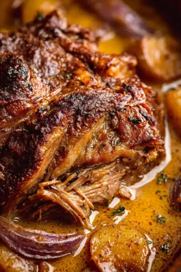 Apple Cider Braised Pork Shoulder