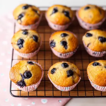 Mini Banana Blueberry Muffins for Kids