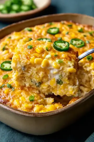 Cheesy Jalapeno Corn Casserole