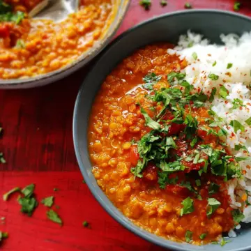 Spicy Red Lentil Curry
