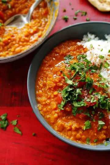 Spicy Red Lentil Curry