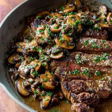 Steak Marsala with Mushrooms