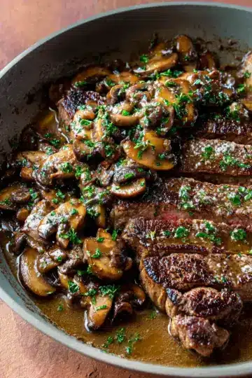 Steak Marsala with Mushrooms