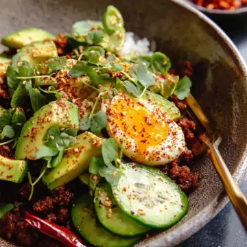 20 Minute Korean Gochujang Beef Bowls.