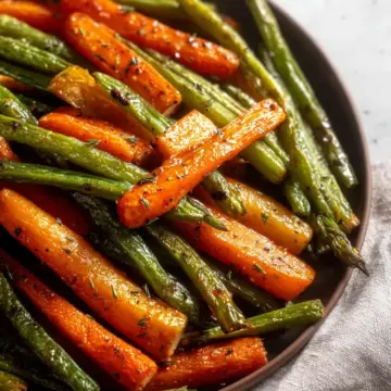 Roasted Green Beans and Carrots