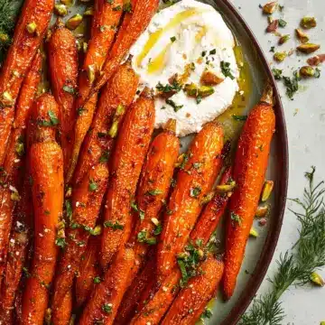 Roasted Carrots with Whipped Feta