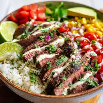 Cilantro Lime Steak Bowls