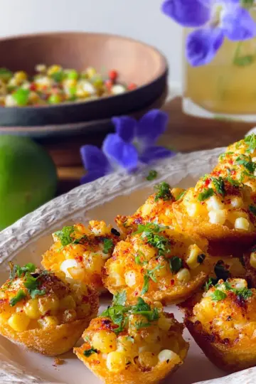 Fire Roasted Mexican Street Corn Bites.