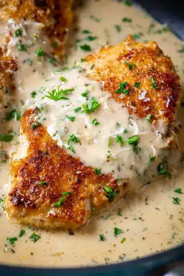 Garlic Parmesan Chicken (Creamy Sauce!)