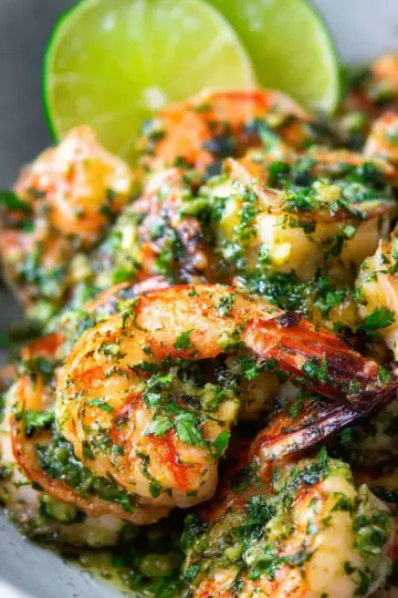 Cilantro Lime Butter Shrimp