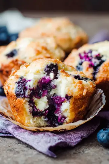 Blueberry Cottage Cheese Muffins