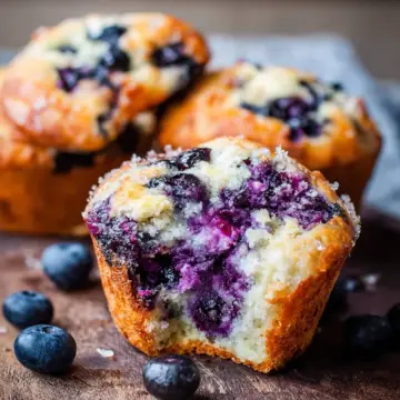 Blueberry Cottage Cheese Muffins