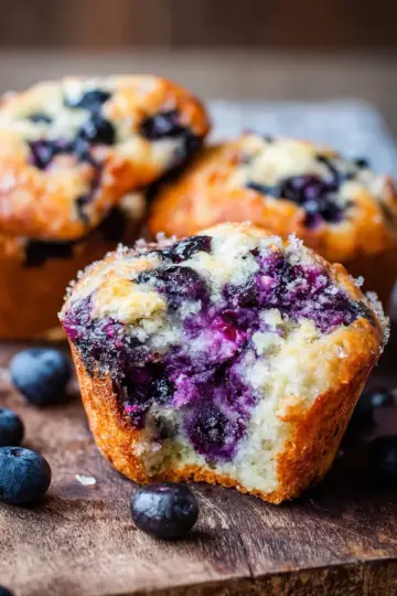 Blueberry Cottage Cheese Muffins