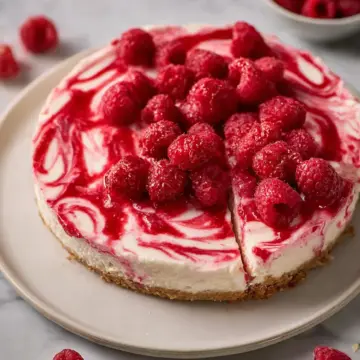No Bake Raspberry Cheesecake