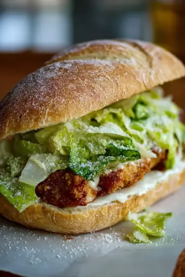 Crispy Chicken Caesar Sandwich