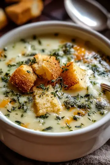 Cheddar Garlic Herb Potato Soup Made Easy in 30 Minutes