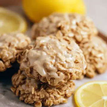 LEMON OATMEAL NO BAKE COOKIES