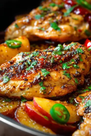Jalapeño Peach Chicken