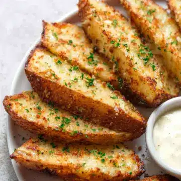 Baked Garlic Parmesan Potato Wedges